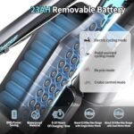 Folding Electric Bicycle for Adults, 20'' Fat Tire Ebike with 23AH Removable Battery, 2000W 32MPH Commuting Bike - Image 2