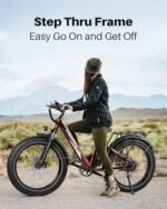 Lander S Electric Bike for Adults, UL 2849 Certified, 26 Inch Fat Tire Mountain Electric Ebike Step Through E-bike with 720W Peak Motor and 624Wh Removable Battery, 25MPH, 7 Speed and Front Suspension - Image 5