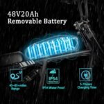 Electric Bike for Adults - 2000W Dual Motor with 48V 20Ah Ebike, Up to 28MPH, Max 80Miles, 4.0 Fat Tire Electric Bicycles with Hydraulic Shock Absorber - Image 3