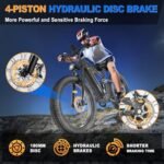 FREESKY Eurostar Ultra Electric Bike for Adults 1500W, 90 Miles & 48V 23Ah Removable Battery Ebike, 26" Fat Tire Adult Electric Bicycle, 35MPH Full Suspension Mountain Beach E Bike Off-Road E Bicycle - Image 5