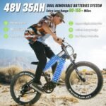 FREESKY Alaska Pro [2024 Newest] Dual Battery Electric Bike for Adults 2000W 48V 35Ah 38MPH&155 Miles Long Range 26" Fat Tire Full Suspension E Bike with Dual Hydraulic Brakes - Image 2