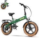 Folding Electric Bike for Adults, 750W Motor(1000W Peak),30MPH, 60Mile,48V 12.8AH/15AH/20AH Battery,20" Fat Tire Foldable Electric Bicycle,Commuter Beach Snow E-Bikes,7-Speed…