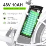 Electric Bike for Adults with 1000W Motor Peak,48V Removable Lithium Battery and up to 70Miles 30MPH,UL Certified 26" Electric Commuter Bike with 7-Speed and Front Suspension - Image 4