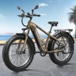 Electric Bike for Adults, 26" Fat Tire Electric Mountain Bike with 750W, 48V 15AH Removable Battery Ebike, 28MPH Aluminum Frame E Bike with 7-Speed and Front Suspension Beagle