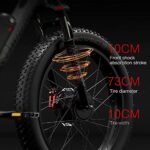 LANKELEISI Newest Dual Motors MTB, Shimano 7 Speed E-Bike Hydraulic Disc Brake, 90-100NM 20AH 2000W 26" Fat Tire Electric Bike 35MPH, Electric Bicycle for Adults - Image 4