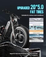 Romeo Pro/Ⅱ (2024 Newest Upgraded) 1200W/3000W Electric Bike for Adults 48/52V 60Ah,120+Miles Long Range Electric Bike, 34/44Mph 26"*4.0 Fat Tire Electric Mountain Bike Full Suspension - Image 7