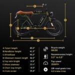 AKEZ S1 750W 28MPH Adult Electric Bike,20 Inch Fat Tire Retro Electric Mountain Bike,7 Speed,48V Removable Battery,with Suspension Fork,Disc Brake System - Image 6