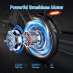 SEHOMY Folding Ebike for Adults Up to 35 Miles, 16" Electric Bike for Adults with Max Speed 25MPH, Peak 630W Motor, Removable 36V Battery, City Commuter Ebikes, Adults Electric Bicycles for Men&Women - Image 4