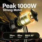 Electric Bike for Adults, 29" Ebike with Peak 1000W Brushless Motor, 34MPH 17.5Ah 840Wh Electric Mountain Bike, 70 Miles Electric Bicycle for Commuter, Lockable Front Fork Suspension, 21-Speed Gears - Image 2