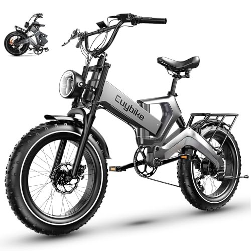 Version 1.0.0 Electric Bike for Adults, 1500/2000W Peak Motor, 35MPH 60-80Miles Long Range, 48V 20/25AH Removable Battery E Bike, 20" Fat Tire Folding Electric Bike, 7/8 Speed, Front Fork Suspension - Image 1