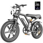 Electric Bike for Adults, 1000W (Peak 1500W) Brushless Motor 48V 15Ah 28MPH / 68 Miles, 20" Fat Tire Ebike with 7 Speed Dual Suspension for Mountains, Gravel, Snow, Sand, Road