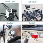 EMOJO Bull 8.5" Low Step Through Electric Tricycle for Adults Up to 100 Miles Long Range Ebike Trike with Differential 500W 7 Speed 20MPH Three Wheel Electric Bike - Image 4