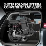 Folding Electric Bike, Peak 600W Motor Folding Electric Bicycle Up to 25MPH 30Miles City Folding Ebike with 48V/13A Large Capacity Removable Battery and LCD Display - Image 3