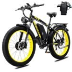 2000W Electric Bike for Adults, 26'' Fat Tire Beach Snow Electric Bicycle Dual Motor 23AH Removable Battery 33MPH Mountain Ebikes