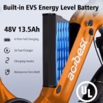 Electric Bike for Adults, 20" X4 Fat Tire Ebikes with Peak 1000W Brushless Motor, 648Wh Removable Battery, Step-Thru E Bicycle Bike up to 28MPH, 7-Speed, Knight - Image 2