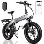 Electric Bike for Adults 1200W Peak BAFABG Motor 30MPH 48V 15AH Battery 60Miles Range Folding Ebikes for Adults Electric Bicycle 20 Inch Fat Tire E Bike Snow Bike UL 2849 Certified Ebike