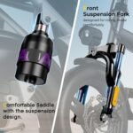 SOHAMO A1/2 Mini Electric Bike for Adults, Peak 600W Foldable E-Bike 22mph 25-40 Miles Electric Bicycle Lightweight 14" Folding Electric Bike 10/12/15/16AH Battery for Teens Commuting - Image 4