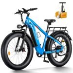 Electric Bike - 750W Motor Ebike for Adults, 26" Fat Tire Electric Bicycle, 48V 14.5AH Removable Battery, 28MPH Snow Beach Mountain E Bike, 7 Speed, LCD Display