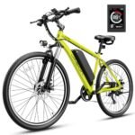 Jasion EB5 Plus 750W Peak Electric Bike for Adults, 27.5" MTB Commuting Ebike, 20 MPH 480Wh Removable Battery Electric Mountain Bike with Front Fork Suspension