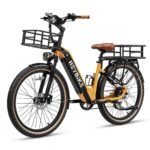 Heybike Cityrun Electric Bike, 1000W Motor Peak City Cruiser Ebike, 48V 15Ah(720Wh) Battery, 60 Miles, Step-Thru Electric Bicycle with APP Control, 3H Fast Charging, Commuter Electric Bike for Adults