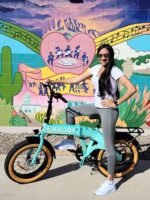 HAOQI Folding Electric Bike for Adults, 500W (Peak 750W) Brushless Motor Electric Bycicle with PAS Throttle, 48V 10.4Ah Removable Battery 20'' *4''Fat Tire Foldable Ebike with Phone Holder, 7-Speed - Image 6