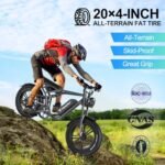 Electric Bike for Adults, 1500W Motor Electric Bike, Top Speed 30Mph & 75-Mile Long Range, 20-Inch Fat Tire Mountain Electric Bicycle, Commuting E-Bike Adults with Acc Cruise - Image 6