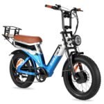 2000W Dual Motor Ebike,48V 30Ah Removable Dual Battery E Bike for Adult,35MPH Electric Bike 20"*4 Fat Tire 7-Speed Hydraulic Disc Brake 120 Mile Range Electric Bicycle Dual Lockbale Suspension