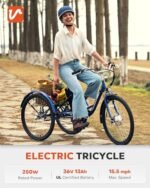 Viribus Electric Trike, 250W Electric Tricycle for Adults with UL 36V 13Ah Battery, 3 Wheel Electric Bike for Men Women Seniors with Basket, Ebike Trike 330lb. 24 26 in Etrike E Trikes - Image 2