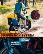 Electric Bike for Adults, 48V 40Ah/60Ah 1600W/3200W Peak Dual Motor Fast Long Range Ebike, 20 Inch Fat Tire Full Suspension Electric Bicycle 31/34MPH, Step Thru E-bike APP Control, UL2849 Certified - Image 4