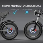 Electric Motorcycles for Adults, 1500W 20AH 30MPH Electric Bike 20'' Fat Tire Hydraulic Oil Disc Brakes Ebike, Bicicleta electrica para adultos - Image 6