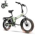 Folding Electric Bike for Adults, 1000W Motor(1500W Peak),30MPH, 60Mile,48V 20AH Battery,20" Fat Tire Foldable Electric Bicycle,Commuter Beach Snow E-Bikes,7-Speed