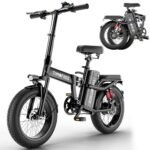 T1 Electric Bike for Adults, 1200W Power Motor 40 Miles 30MPH Top Speed Folding Ebike, 48V 20AH Removable Battery, 16" Tire City Commuter Electric Bicycles, Step-Thru Design