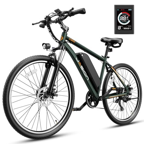 Version 1.0.0 Jasion EB5 Plus 750W Peak Electric Bike for Adults, 27.5" MTB Commuting Ebike, 20 MPH 480Wh Removable Battery Electric Mountain Bike with Front Fork Suspension - Image 1