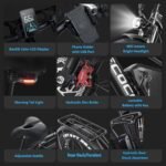 E·Bycco Dual 1000W Motors 2000W Electric Bike for Adults, 37MPH 52V 23Ah Battery Electric Bicycle, Full Suspension 26"*4.0 Fat Tire Hydraulic Disc Brake Ebike, Beach Off-Road Mountain E-Bike for Men - Image 6