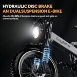 Electric Bike for Adults with Peak 2000W Brushless Motor,100Miles 35MPH All-Terrain Foldable Electric Bike with 48V30A Removable Battery,8-Speed ebike,20"x4.0 Tires and Dual Suspension Bicycles - Image 5