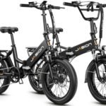 Jasion EB7 ST 2.0 Electric Bike Adults, 28MPH Max Speed[850W Power Motor], 55 Mile Ranges[480Wh Removable Battery], Foldable Ebikes with Dual Suspension, Step-Thru 20" Fat Tire Adult Electric Bicycles
