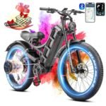 Romeo Pro II/Romeo Pro(2024 Newest)3000W/1200W Electirc Bike for Adults 52/48V 60Ah 120+ Miles Long Range Electric Bike, 26"*4.0 Fat Tire Electric Mountain Bike Full Suspension Electric Bicycle