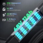 C1 Electric Bike for Adults with 1000W Motor Peak,499Wh Removable Battery Max 68 Miles 28MPH,26" Step-Thru Electric Commuter Bike with 7-Speed and Full Suspension. - Image 3