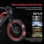 Electric Bike for Adults Mountain Bike Ebike with 2500W/1200W Peak Power Dual/Single Motor 48V 25AH Removable Lithium Battery 26''x4.0'' Spoke Fat Tire Electric Bike - Image 4