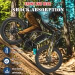 Dual Motor 2000W Electric Bike for Adults, Electric Bikes with 48V/22.4Ah Removable Battery, 26"*4.0 Fat Tire Off Road Snow Mountain Ebike, Dual Hydraulic Disc Brake, 7 Speed - Image 2