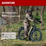 E-Scout PRO, 750W Peak 1000W Electric Bike Adults, 80Miles Motor Ebike, 48V 20Ah Battery, 26'' Fat Tire 28MPH Bicycle for Snow Beach Mountain Off Road Commuter - Image 6