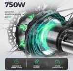 ECOTRIC Explorer Electric Bike Ebike Mountain Bicycle 26" 750W Motor 48V 13AH Lithium Battery Fat Tire 40MPH Full Suspension Throttle & Pedal Assist for Adults - 90% Pre-Assembled - Image 3