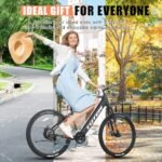 Electric Bike for Adults 500w Motor with Disk Brakes,20mph Mountain Ebike 27”,48v 10.4ah Removable Battery,LCD Display,Bicycle 21 Speed Gears Ul 2849 Certified - Image 2