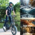 OUXI Electric Bike for Adults, Q8 Electric Bike with 750W Motor 48V 20Ah Removable Battery, 20''x 4.0 Fat Tire Electric Bike, 31MPH Commuter E Bike, Hydraulic Brake, 7 Speed, Electric Mountain Bike - Image 6