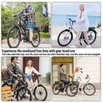 Electric City Bike for Adults | 26'' Electric Commuter E-Bike |7-Speed | Peak 500W Brushless Motor with 36V 10.2Ah UL-Certified Removable Battery | Electric Bicycle White - Image 7