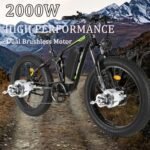 Dual Motor 2000W Electric Bike for Adults, Electric Bikes with 48V/22.4Ah Removable Battery, 26"*4.0 Fat Tire Off Road Snow Mountain Ebike, Dual Hydraulic Disc Brake, 7 Speed - Image 3