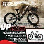 Himiway A7 Pro/D7 Cobra Electric Bike for Adults, 80MI Long Range 750W 27.5"X2.4"/26"×4.8" City/Mountain Ebike with Four-Bar Linkage Suspension,400lb Payload, 20+MPH, 9/7 Speed System - Image 4