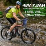 VARUN Electric Bike - Foldable Ebikes for Adults Peak 750W Motor，Folding Electric Bikes with 48V Removable Battery， Up to 20+ MPH & 50 Mile Range, 21-Speed Gears & Dual Hydraulic Suspension - Image 4