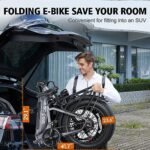 Electric Bike for Adults, 20" X4 Fat Tire Ebikes with 750w Brushless Motor, 48V 15AH Removable Battery, Step-Thru E Bicycle Bike up to 28MPH, 7-Speed, Knight - Image 5