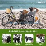 NAKTO Electric Bike for Adults 26" 250/350W Electric Bicycle for Man and Women with High Speed Brushless Gear Motor 6-Speed Gear Speed E-bike with Removable Waterproof 36V10A/12A Battery - Image 5